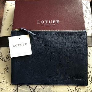 New Lotuff Leather Indigo iPad Pouch